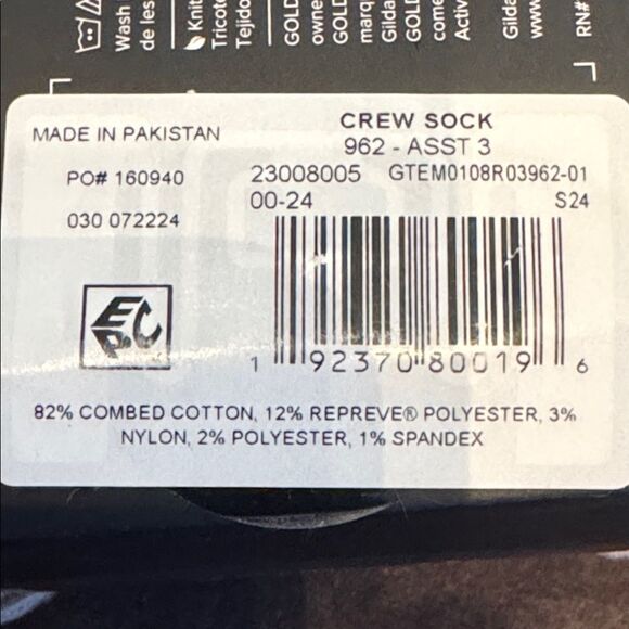 Men’s Gold Toe Edition Crew Dress Socks 3 Pairs Size 6-12.5 NWT - Picture 8 of 8